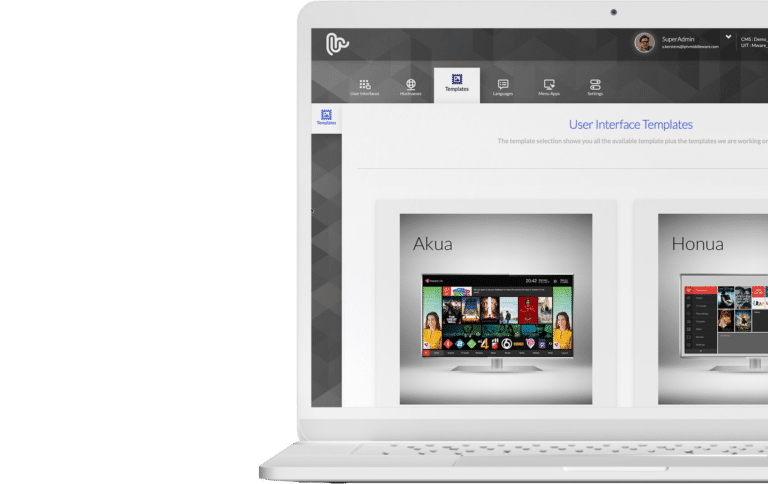 Customize the user interface templates for your OTT and IPTV platform